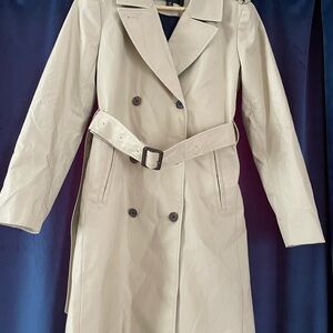 J. Crew Light Tan Double-Breasted Trench Coat